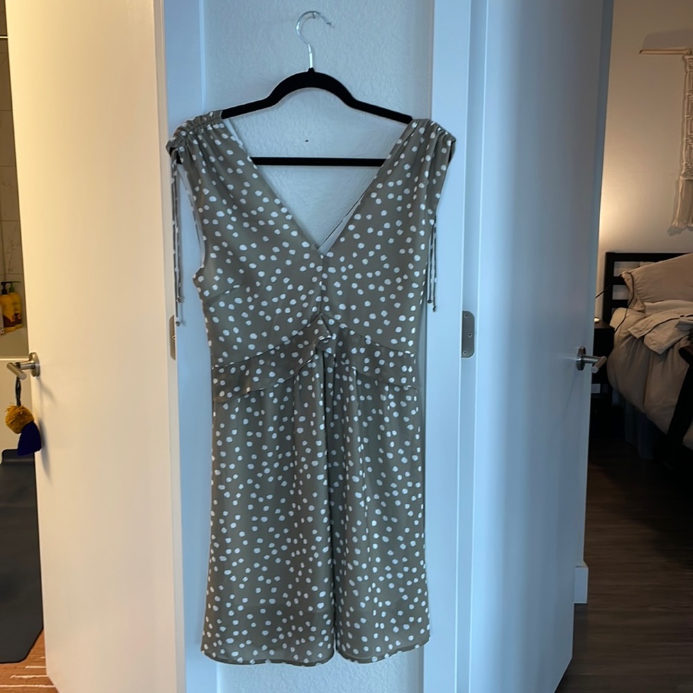 WISH the label. green polka dot dress - cute Australian brand. Size small US